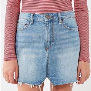 UO denim mini skirt